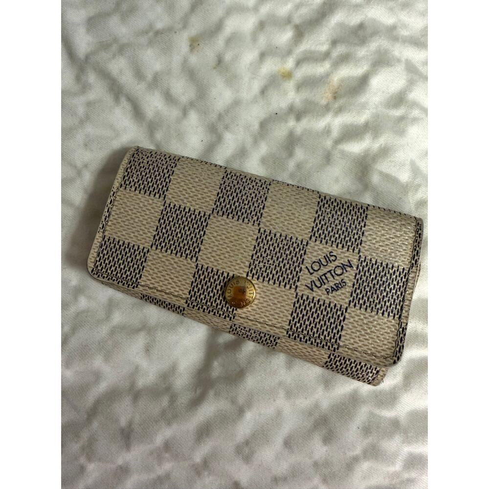 Louis Vuitton Damier Azur Multiclés 4 Key Holder – Authentic Vintage SLG